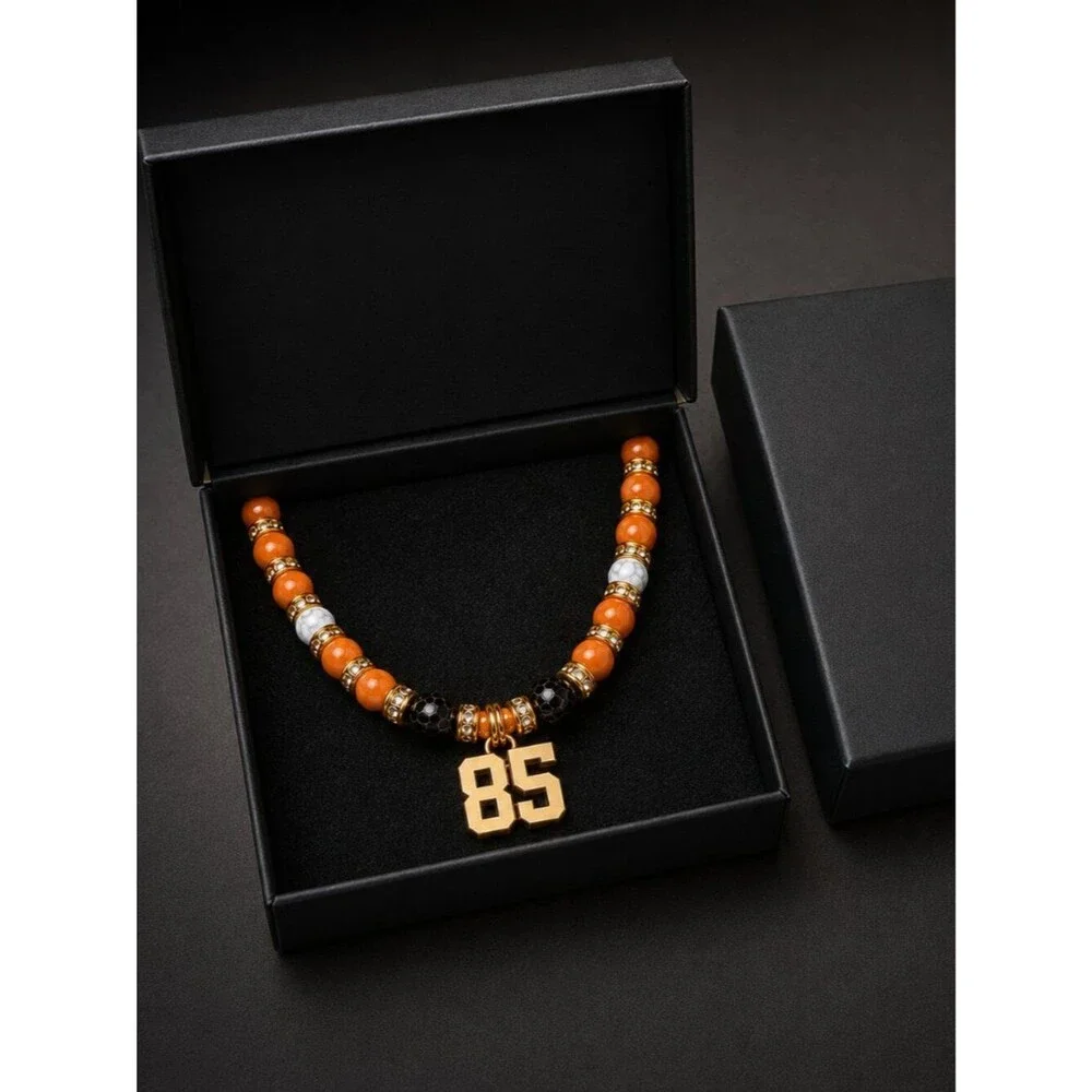 Personalized Football Necklace | Custom Jersey Number Pendant | Athlete Gift